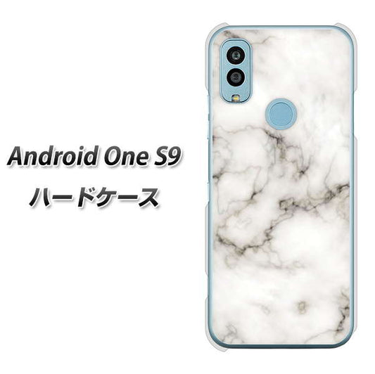 Android One S9 Y!mobile 高画質仕上げ 背面印刷 ハードケース【KM871 大理石WH】