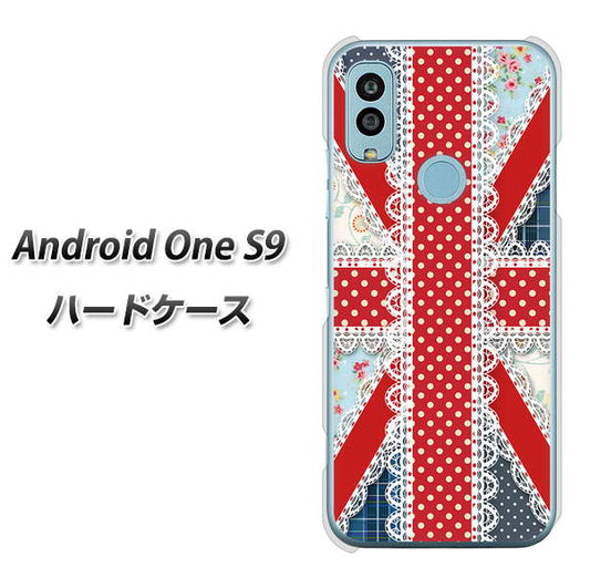 Android One S9 Y!mobile 高画質仕上げ 背面印刷 ハードケース【SC805 ユニオンジャック レース】