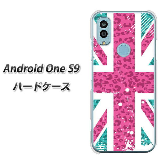 Android One S9 Y!mobile 高画質仕上げ 背面印刷 ハードケース【SC807 ユニオンジャック ピンクヒョウ柄】