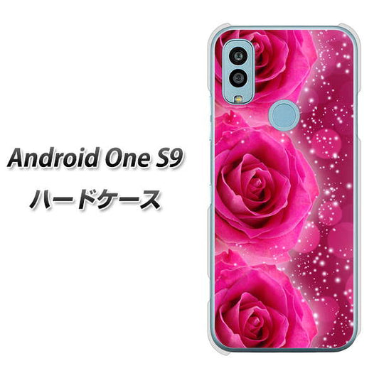 Android One S9 Y!mobile 高画質仕上げ 背面印刷 ハードケース【VA815 3連のバラ】