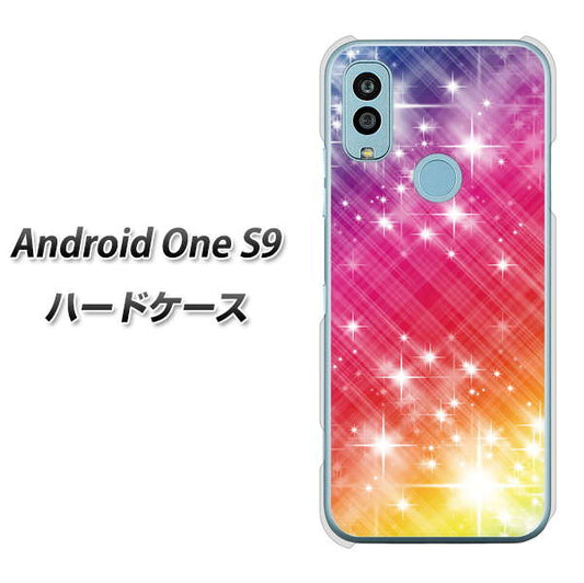 Android One S9 Y!mobile 高画質仕上げ 背面印刷 ハードケース【VA872 レインボーフレーム】