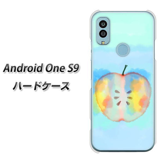 Android One S9 Y!mobile 高画質仕上げ 背面印刷 ハードケース【YJ181 りんご 水彩181】