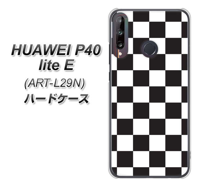 HUAWEI(ファーウェイ) P40 lite E ART-L29N 高画質仕上げ 背面印刷 ハードケース【151 フラッグチェック】