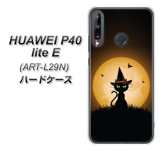 HUAWEI(ファーウェイ) P40 lite E ART-L29N 高画質仕上げ 背面印刷 ハードケース【440 猫の魔法使い】