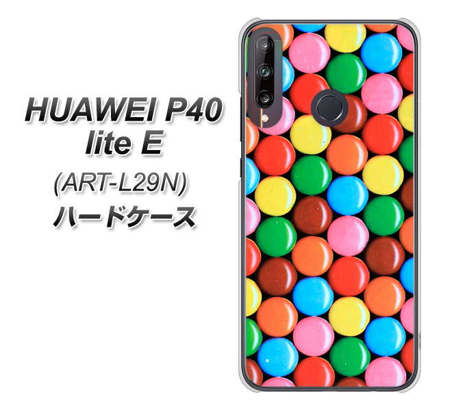 HUAWEI(ファーウェイ) P40 lite E ART-L29N 高画質仕上げ 背面印刷 ハードケース【448 マーブルチョコ】