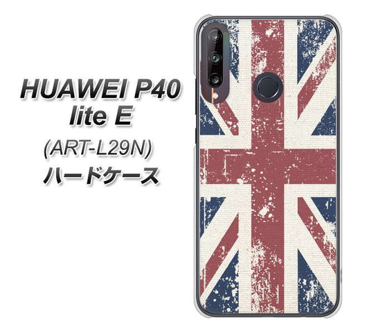 HUAWEI(ファーウェイ) P40 lite E ART-L29N 高画質仕上げ 背面印刷 ハードケース【506 ユニオンジャック ビンテージ】