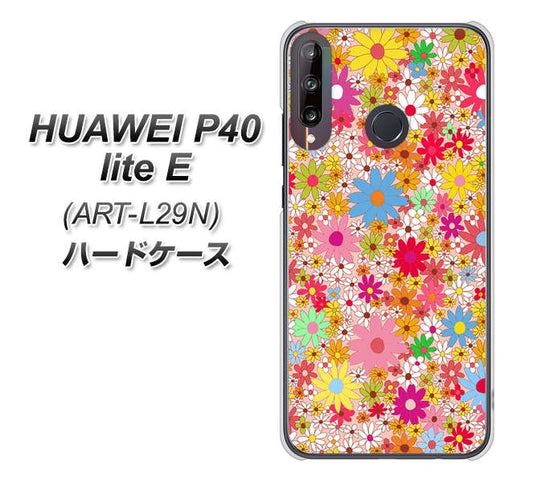 HUAWEI(ファーウェイ) P40 lite E ART-L29N 高画質仕上げ 背面印刷 ハードケース【746 花畑A】