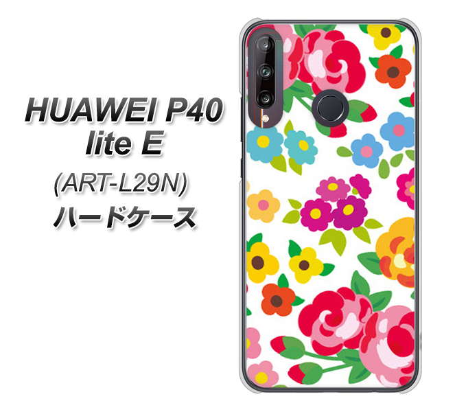 HUAWEI(ファーウェイ) P40 lite E ART-L29N 高画質仕上げ 背面印刷 ハードケース【776 5月のフラワーガーデン】