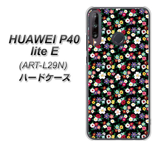 HUAWEI(ファーウェイ) P40 lite E ART-L29N 高画質仕上げ 背面印刷 ハードケース【778 マイクロリバティプリントBK】