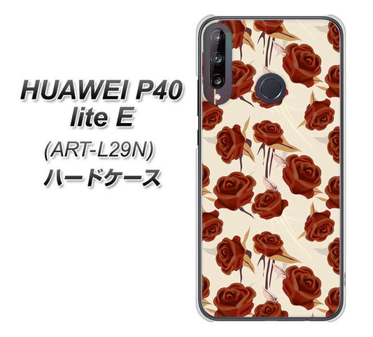 HUAWEI(ファーウェイ) P40 lite E ART-L29N 高画質仕上げ 背面印刷 ハードケース【1157 クラシックローズ】