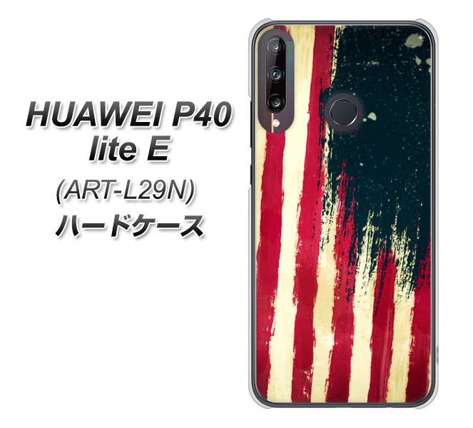 HUAWEI(ファーウェイ) P40 lite E ART-L29N 高画質仕上げ 背面印刷 ハードケース【MI805  ヴィンテージアメリカ】