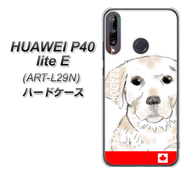 HUAWEI(ファーウェイ) P40 lite E ART-L29N 高画質仕上げ 背面印刷 ハードケース【YD821 ラブラドールレトリバー02】