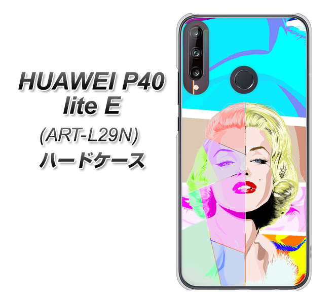 HUAWEI(ファーウェイ) P40 lite E ART-L29N 高画質仕上げ 背面印刷 ハードケース【YJ210 マリリンモンローデザイン(C)】