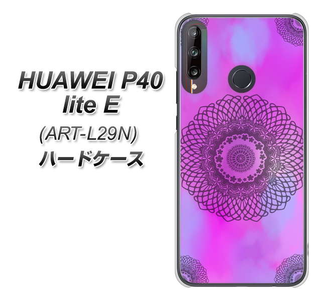 HUAWEI(ファーウェイ) P40 lite E ART-L29N 高画質仕上げ 背面印刷 ハードケース【YJ344 レース】