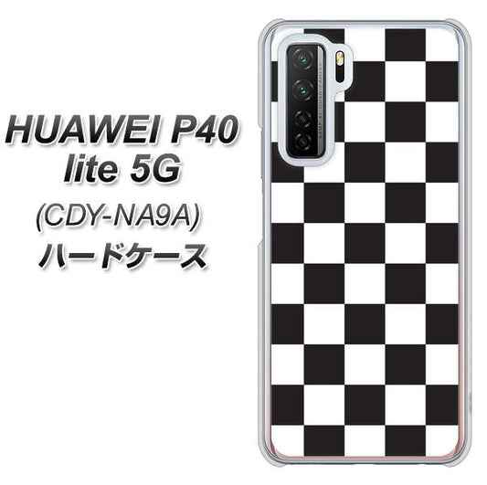 HUAWEI(ファーウェイ) P40 lite 5G CDY-NA9A 高画質仕上げ 背面印刷 ハードケース【151 フラッグチェック】