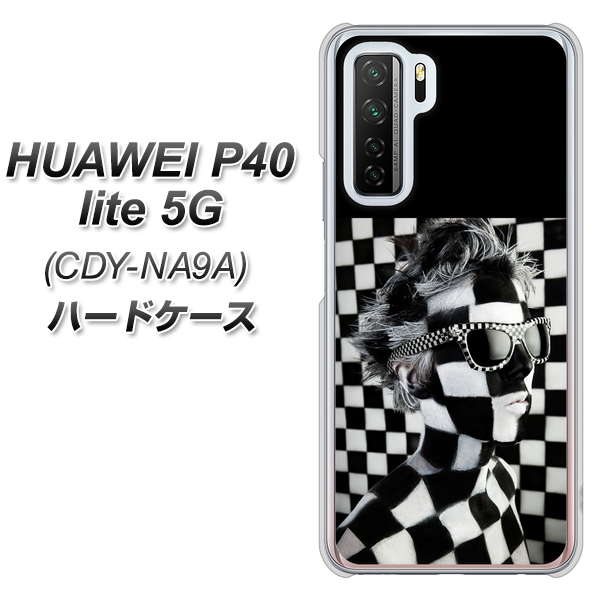 HUAWEI(ファーウェイ) P40 lite 5G CDY-NA9A 高画質仕上げ 背面印刷 ハードケース【357 bk&wh】
