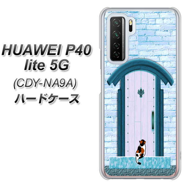HUAWEI(ファーウェイ) P40 lite 5G CDY-NA9A 高画質仕上げ 背面印刷 ハードケース【YA953 石ドア03 素材クリア】