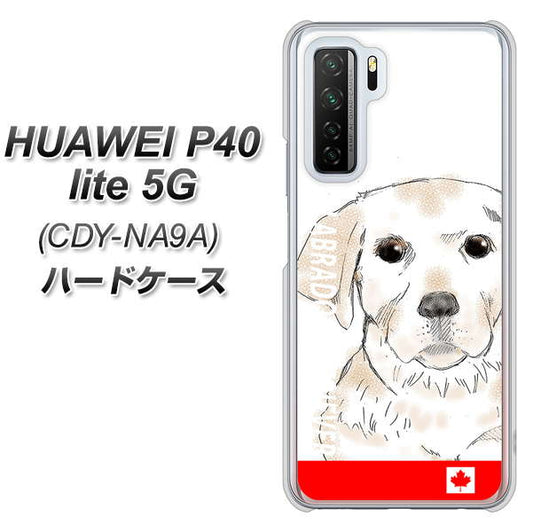 HUAWEI（ファーウェイ） P40 lite 5G CDY-NA9A 高画質仕上げ 背面印刷 ハードケース【YD821 ラブラドールレトリバー02】