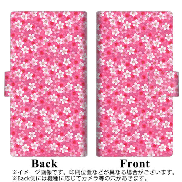 docomo エクスペリア XZ2 コンパクト SO-05K 画質仕上げ プリント手帳型ケース(薄型スリム)【065 さくら】