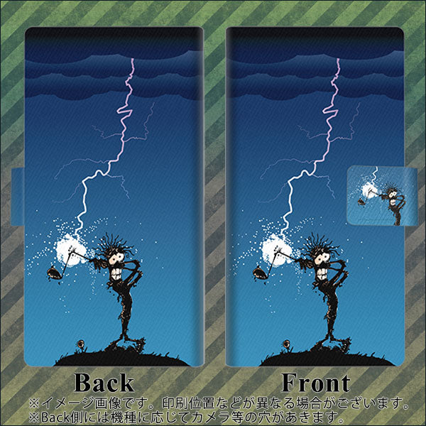 softbank エクスペリア8 902SO 高画質仕上げ プリント手帳型ケース(薄型スリム)【417 ゴルファーの苦難】