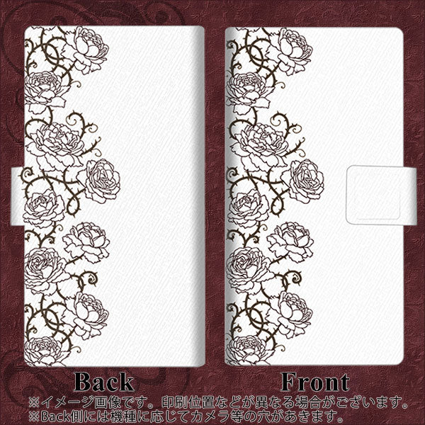 Galaxy S20 5G SC-51A docomo 高画質仕上げ プリント手帳型ケース(薄型スリム)【467 イバラ】