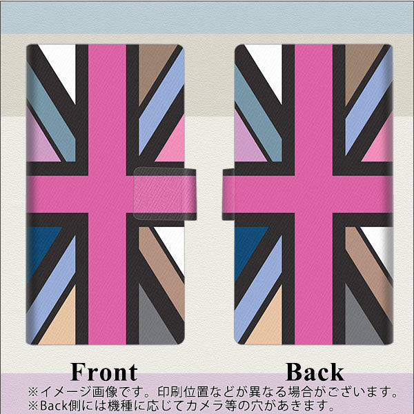 Softbank アクオス R5G 908SH 高画質仕上げ プリント手帳型ケース(薄型スリム)【507 ユニオンジャック デスカラー】