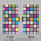 SoftBank シンプルスマホ4 704SH 画質仕上げ プリント手帳型ケース(薄型スリム)【509 カラースクエア】