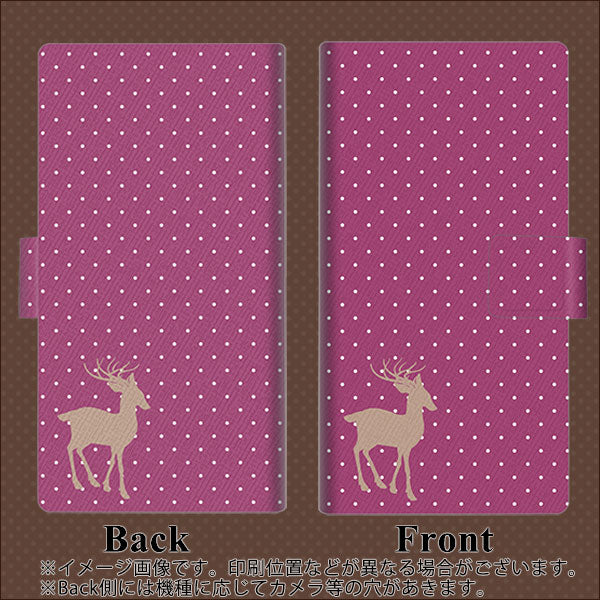 Google Pixel 3a 画質仕上げ プリント手帳型ケース(薄型スリム)【545 マイクロシンプル トナカイPR】