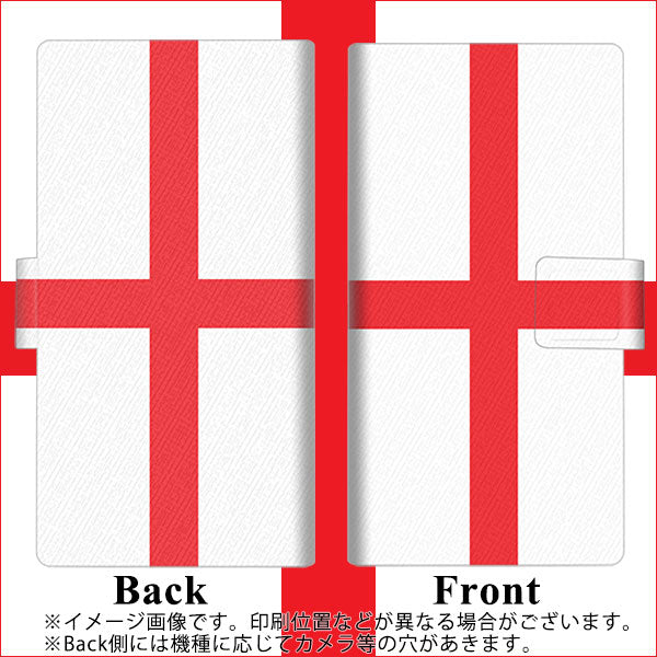 SoftBank アクオスゼロ6 画質仕上げ プリント手帳型ケース(薄型スリム)【677 イングランド】