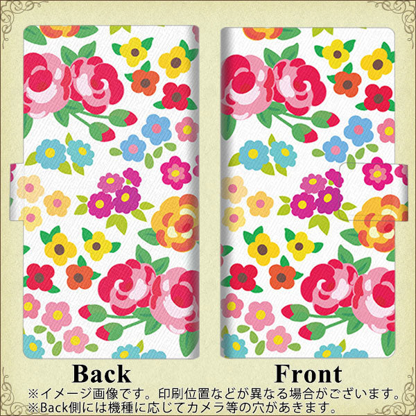 softbank arrows U 801FJ 高画質仕上げ プリント手帳型ケース(薄型スリム)【776 5月のフラワーガーデン】