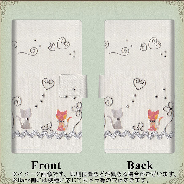 docomo アクオスコンパクト SH-02H 画質仕上げ プリント手帳型ケース(薄型スリム)【1103 クラフト写真ネコ】