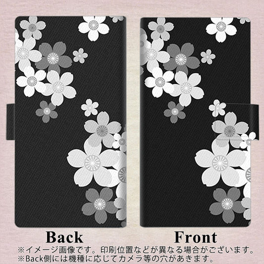SoftBank エクスペリア XZ2 702SO 高画質仕上げ プリント手帳型ケース(薄型スリム)【1334 桜のフレーム】