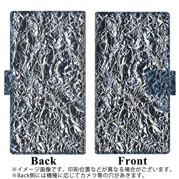docomo アローズ ビー F-04K 画質仕上げ プリント手帳型ケース(薄型スリム)【EK835 スタイリッシュアルミシルバー】