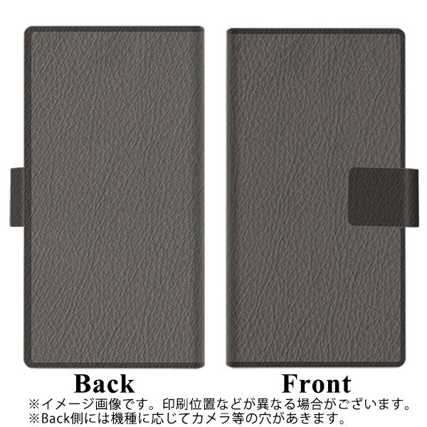 SIMフリー オッポ Reno5 A 画質仕上げ プリント手帳型ケース(薄型スリム)【EK851 レザー風グレー】