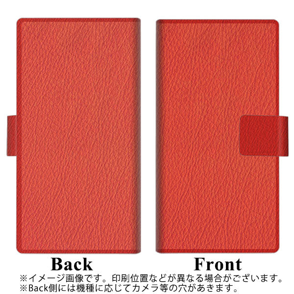 docomo ギャラクシーA51 SC-54A 画質仕上げ プリント手帳型ケース(薄型スリム)【EK852 レザー風レッド】