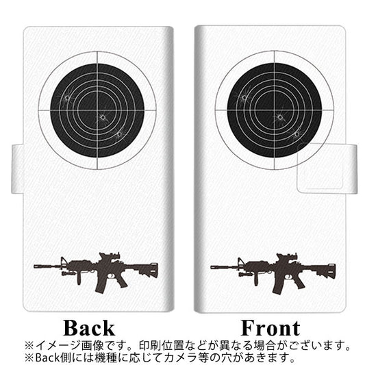 DIGNO BX2 A101KC SoftBank 画質仕上げ プリント手帳型ケース(薄型スリム)【EK930  ターゲット 銃】