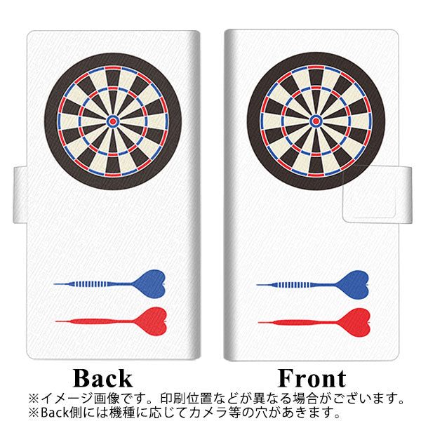 au エクスペリア10 II SOV43 画質仕上げ プリント手帳型ケース(薄型スリム)【EK931 ダーツ】