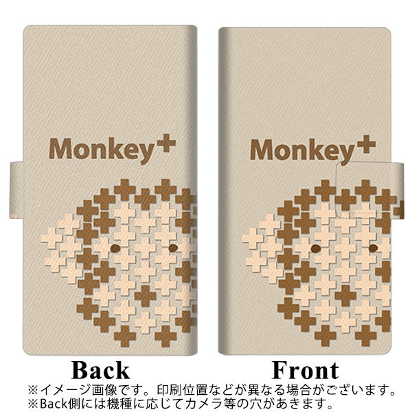 arrows We A101FC 画質仕上げ プリント手帳型ケース(薄型スリム)【IA803  Monkey＋】