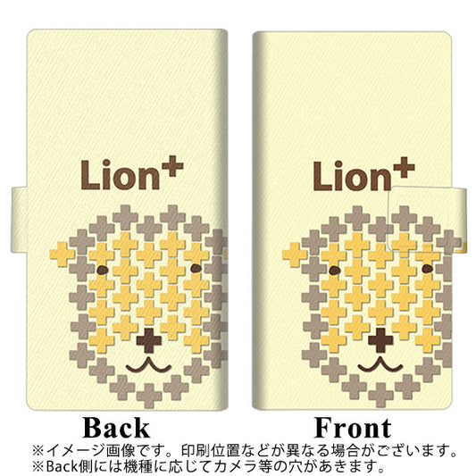 SoftBank アクオスゼロ6 画質仕上げ プリント手帳型ケース(薄型スリム)【IA804  Lion＋】