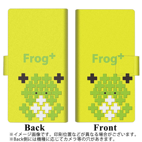 AQUOS wish A104SH Y!mobile 画質仕上げ プリント手帳型ケース(薄型スリム)【IA806  Frog＋】