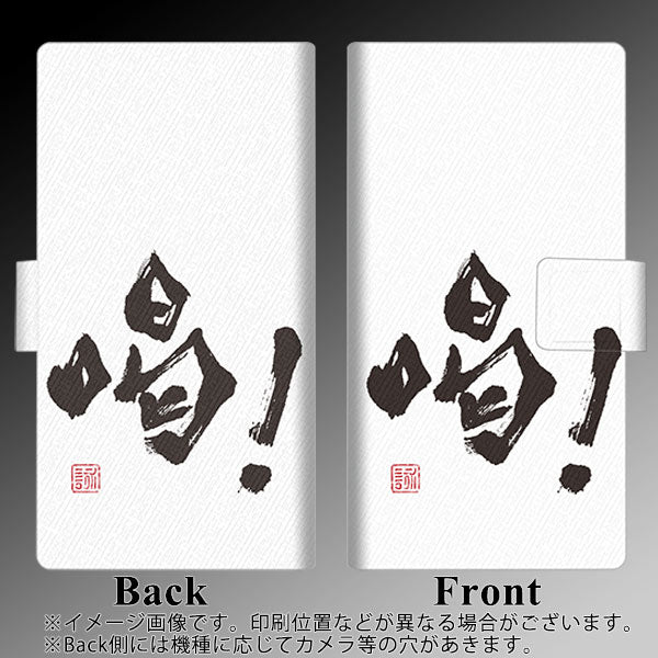 docomo アローズ ビー F-04K 画質仕上げ プリント手帳型ケース(薄型スリム)【OE845 喝!】