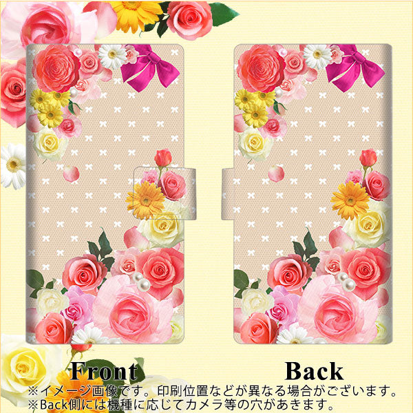 HUAWEI(ファーウェイ)P10 lite WAS-LX2J 画質仕上げ プリント手帳型ケース(薄型スリム)【SC825 ロリータレース】