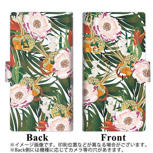 Xperia 8 902SO SoftBank SC895 ボタニカル フォレスト 薄型スリム プリント手帳型ケース