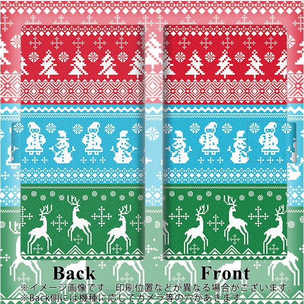 docomo エクスぺリア ワン SO-03L 画質仕上げ プリント手帳型ケース(薄型スリム)【XA807 X'masモチーフ】