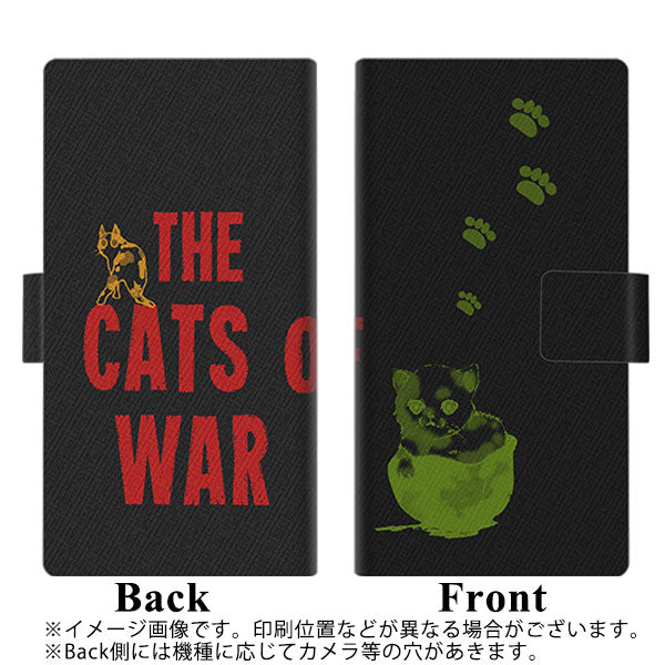 docomo エクスペリア XZ2 SO-03K 画質仕上げ プリント手帳型ケース(薄型スリム)【YA875 THE CATS OF WARヘルメット】