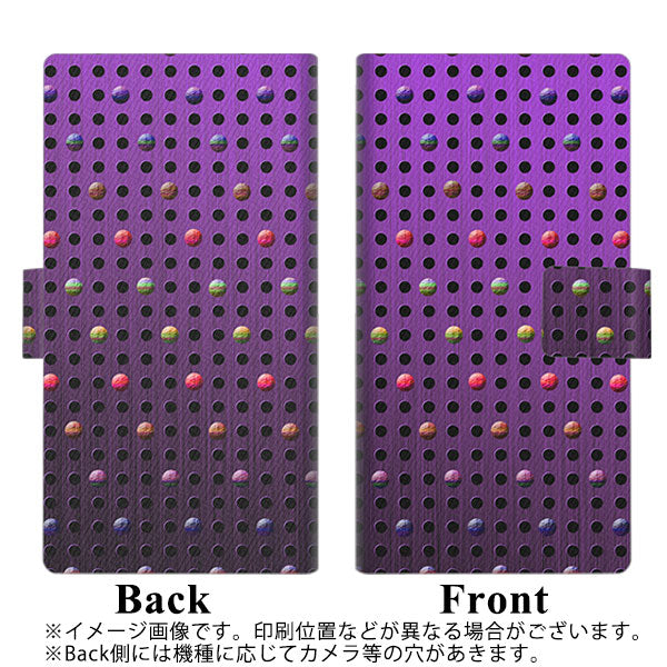docomo エクスペリア XZ2 SO-03K 画質仕上げ プリント手帳型ケース(薄型スリム)【YA927 dot03】
