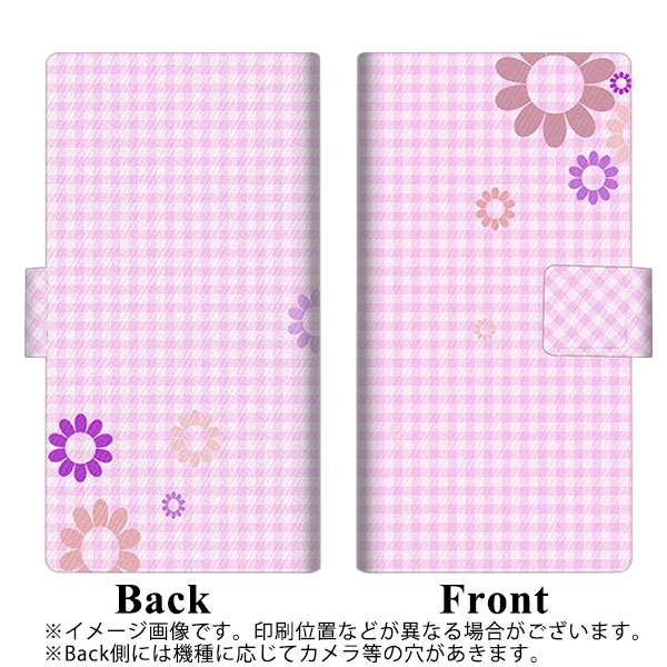 SoftBank シンプルスマホ5 A001SH 画質仕上げ プリント手帳型ケース(薄型スリム)【YB822 フローラルパターン03】