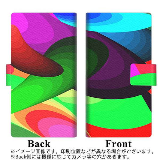 softbank アクオス R3 808SH 高画質仕上げ プリント手帳型ケース(薄型スリム)【YB835 ニュートンリング02】
