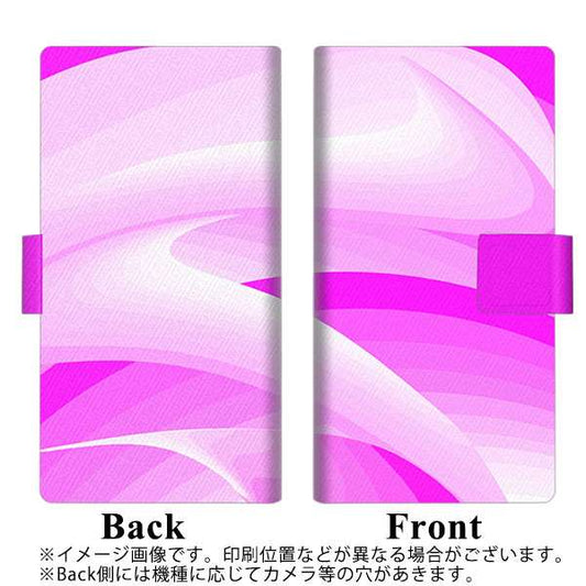 softbank アクオス R3 808SH 高画質仕上げ プリント手帳型ケース(薄型スリム)【YB862 グラデーションピンク】