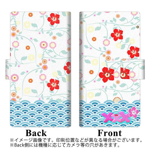 docomo らくらくスマートフォン4 F-04J 画質仕上げ プリント手帳型ケース(薄型スリム)【YB918 アロハ09】